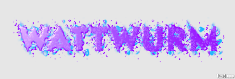 Wattwurm Texteffekt