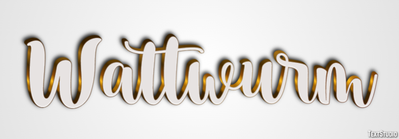 Wattwurm Texteffekt