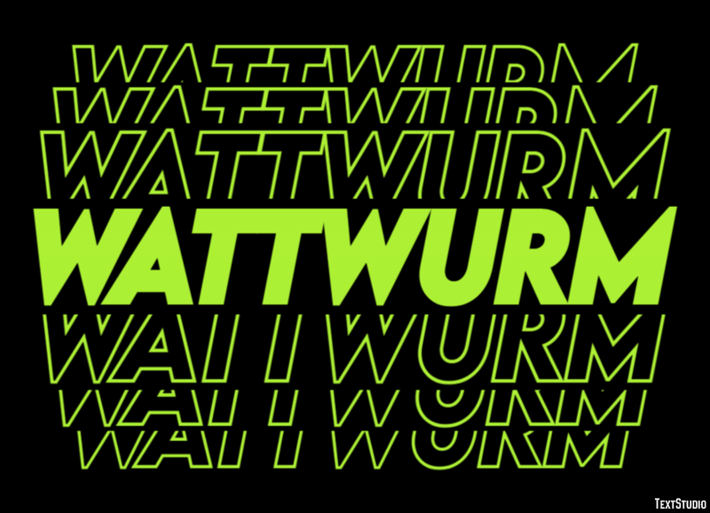 Wattwurm Efecto de texto