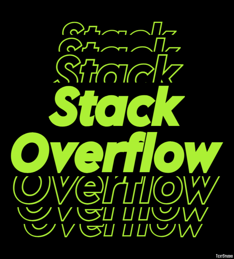Stack Overflow Metin Efekti
