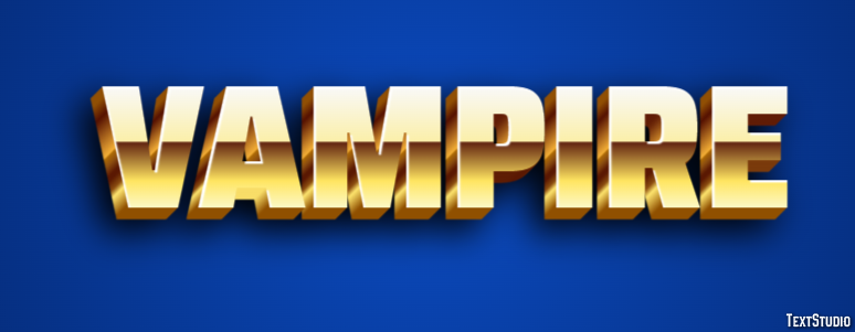 Vampire Effet de Texte