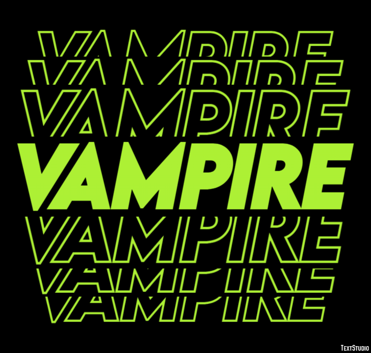 Vampire Effet de Texte