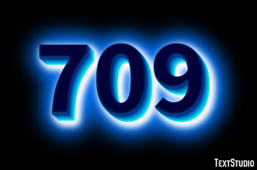 709 Эффект текста