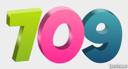 709 Text Effect