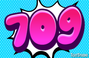 709 Эффект текста