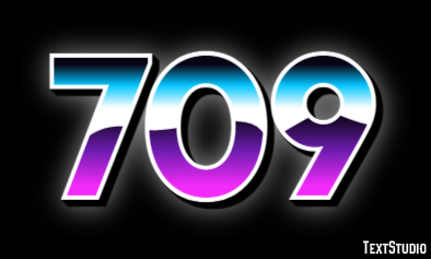 709 Эффект текста
