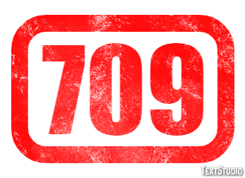 709 Text effect
