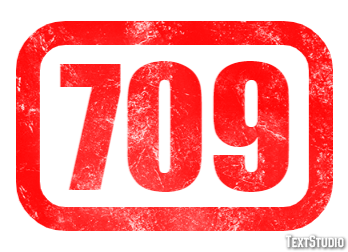 709 Эффект текста