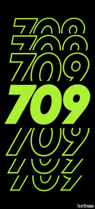 709 Эффект текста