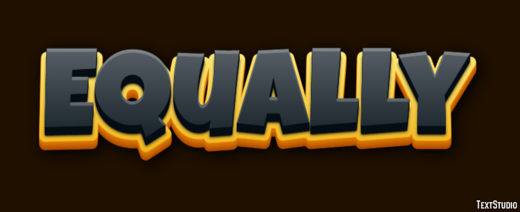 Equally Texteffekt