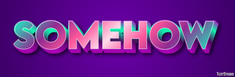 Somehow Text Effect