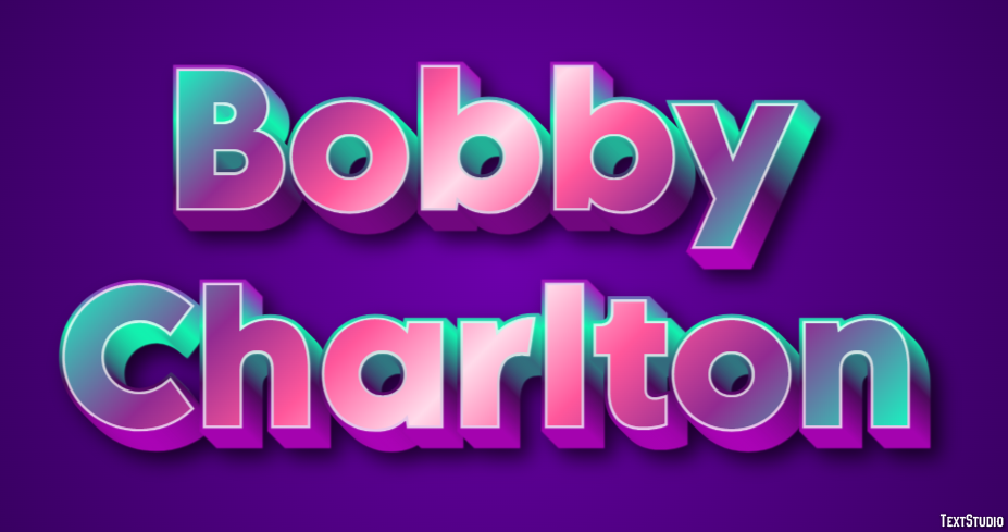 Bobby Charlton Efeito de texto