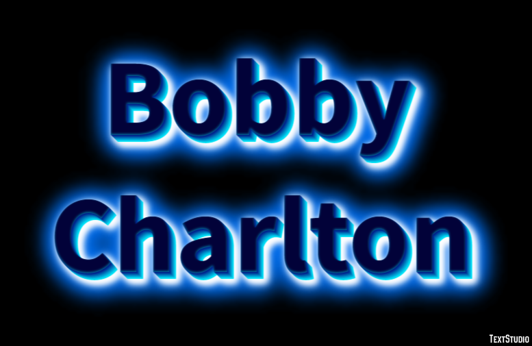 Bobby Charlton Text effect