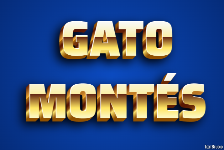 Gato Montés Efeito de texto
