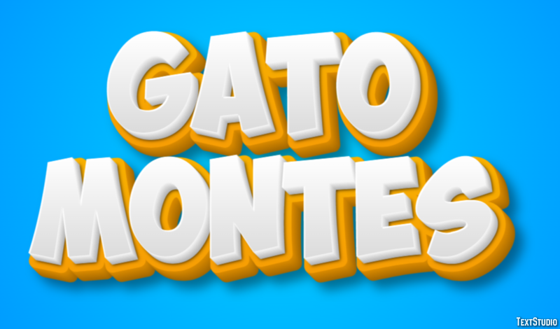 Gato Montés Efecto de Texto