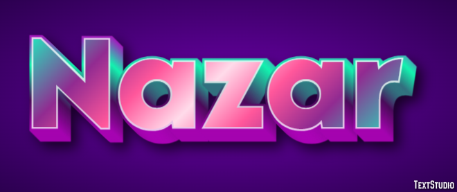 Nazar Text Effect