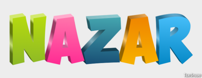 Nazar Text Effect