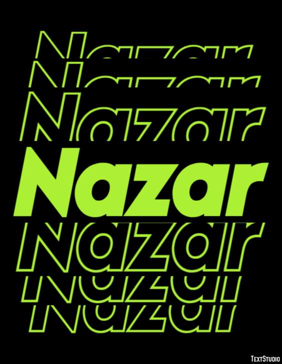 Nazar Text effect