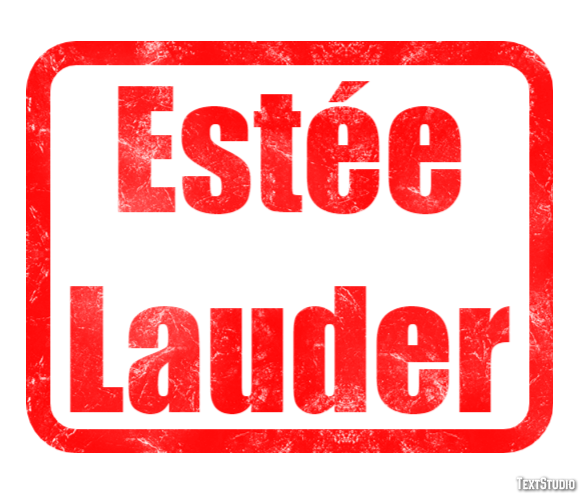 Estée Lauder Text effect
