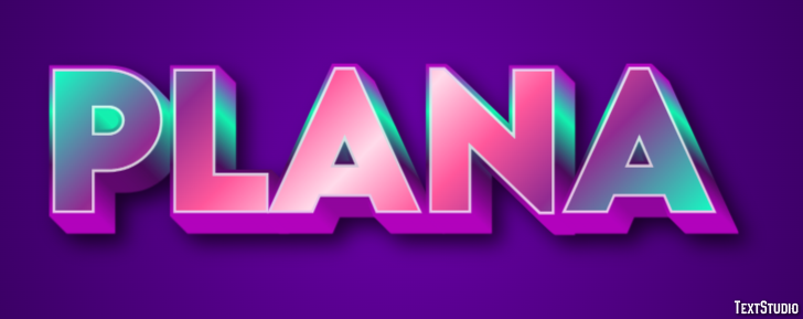 Plana Efeito de texto