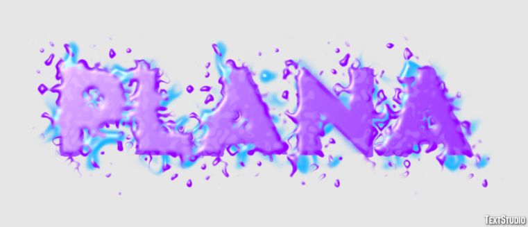 Plana Efeito do texto