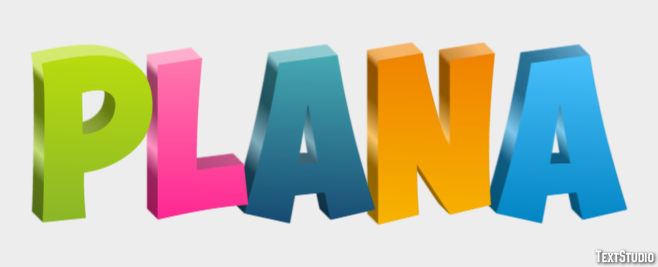Plana Efeito de texto