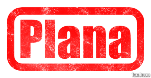 Plana Efeito do texto