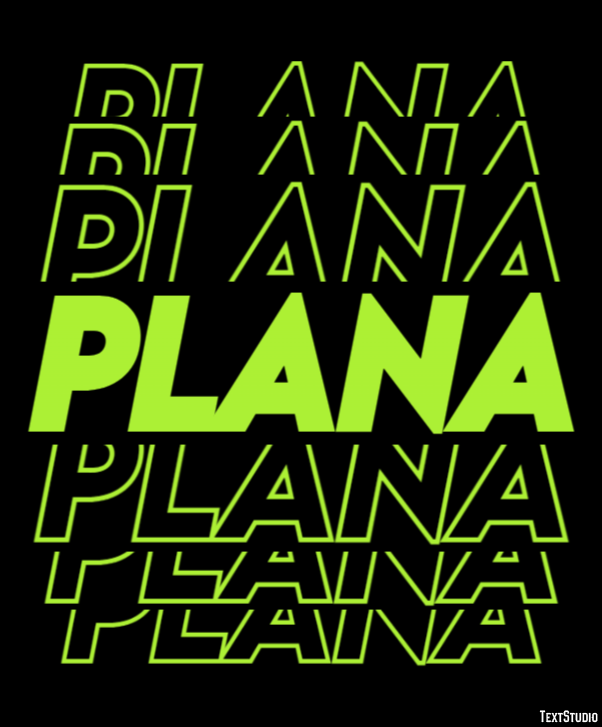 Plana Efeito do texto