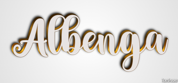 Albenga Efekt tekstowy