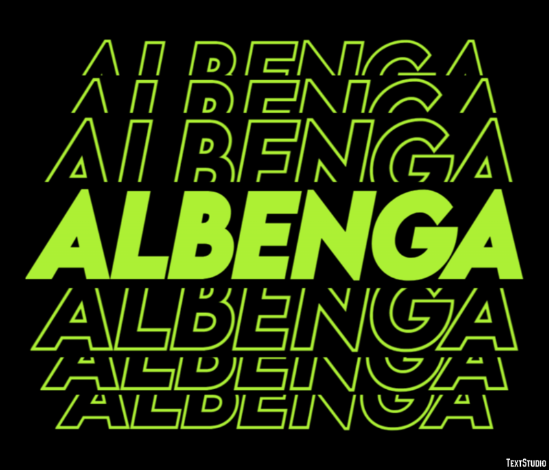 Albenga Efekt tekstowy