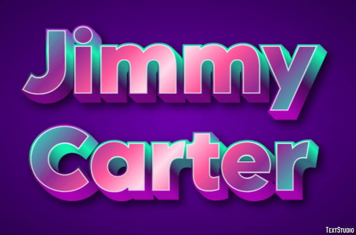 Jimmy Carter Efeito de texto
