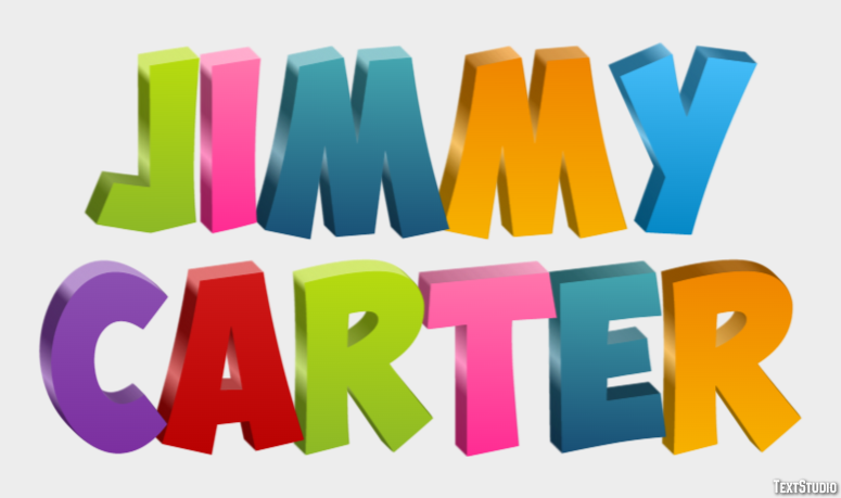 Jimmy Carter Efeito de texto