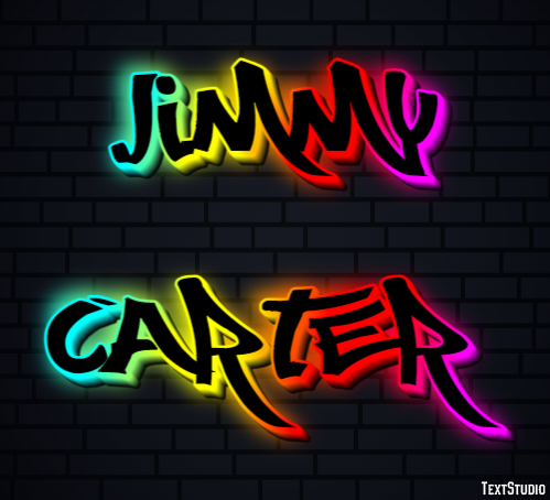 Jimmy Carter Efeito de texto