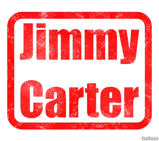 Jimmy Carter Texteffekt