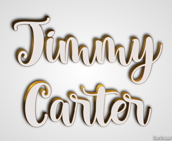 Jimmy Carter Texteffekt