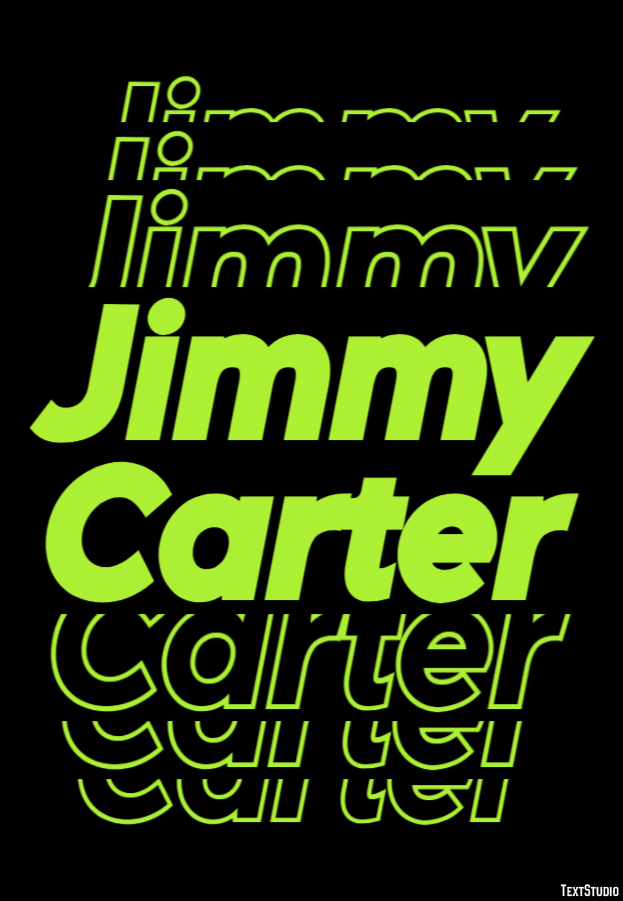 Jimmy Carter Efeito de texto