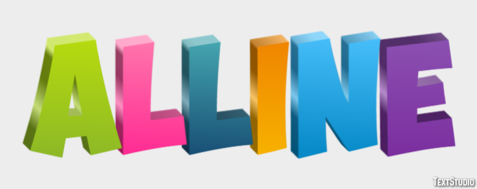 Alline Text Effect