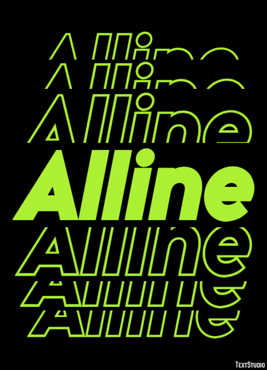 Alline テキスト効果