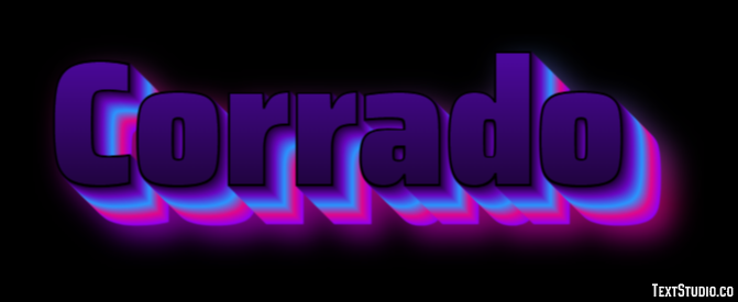 Corrado Effetto testo