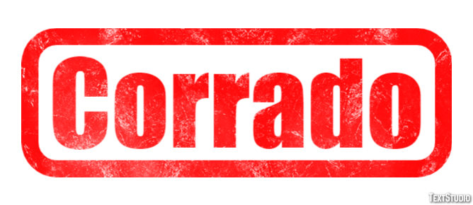Corrado Effetto testo