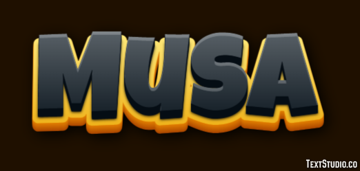 Musa Texteffekt