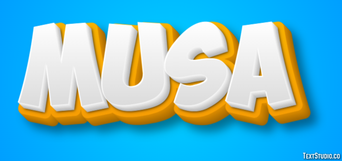 Musa Texteffekt