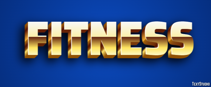 Fitness Text Effect