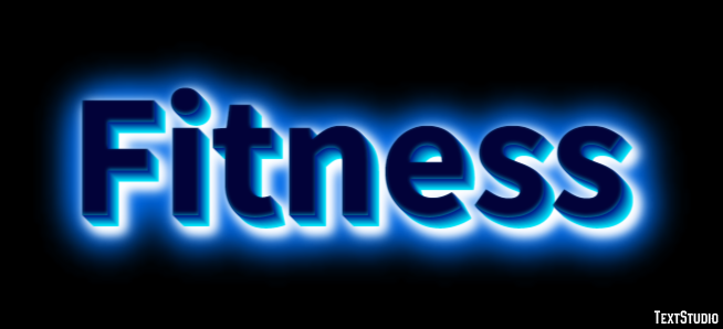 Fitness Text Effect