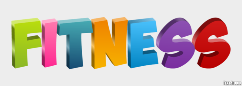 Fitness Efecto de Texto