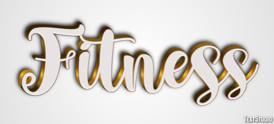 Fitness Text effect