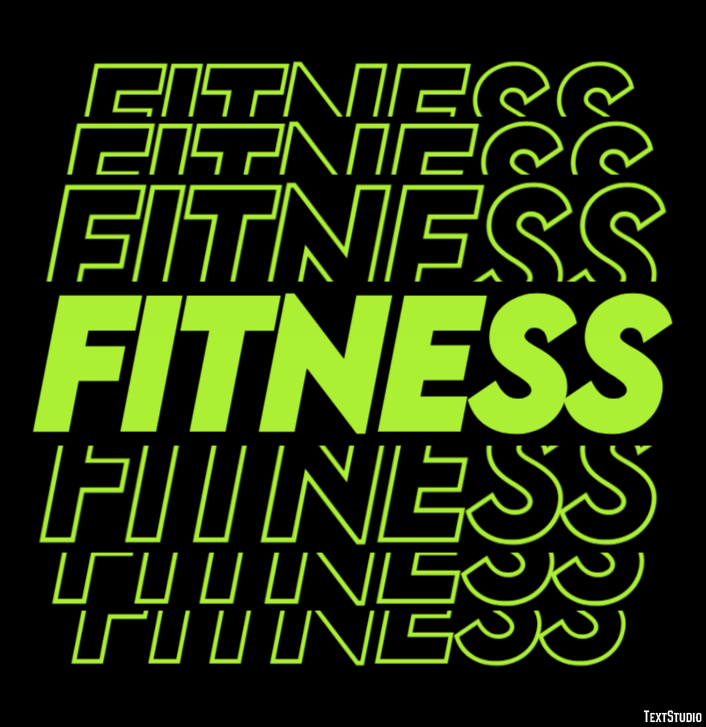 Fitness Text Effect