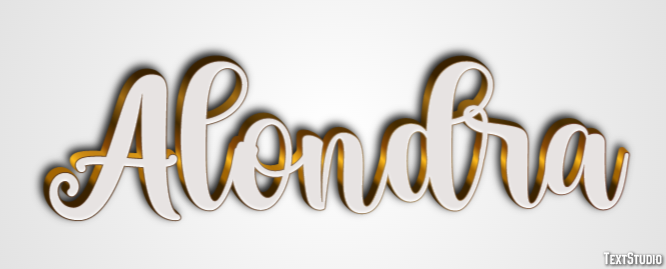 Alondra Efeito de texto