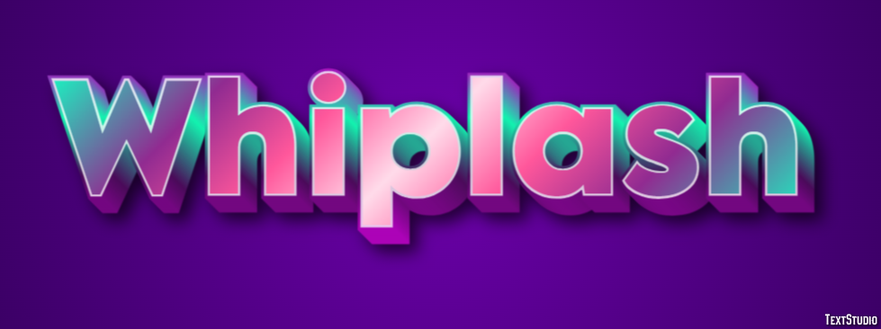 Whiplash Text effect