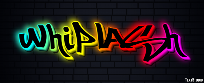 Whiplash Text effect
